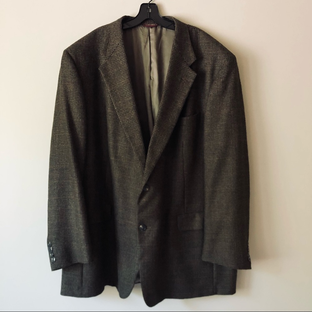 Hart Schaffner Marx Houndstooth Blazer 50L